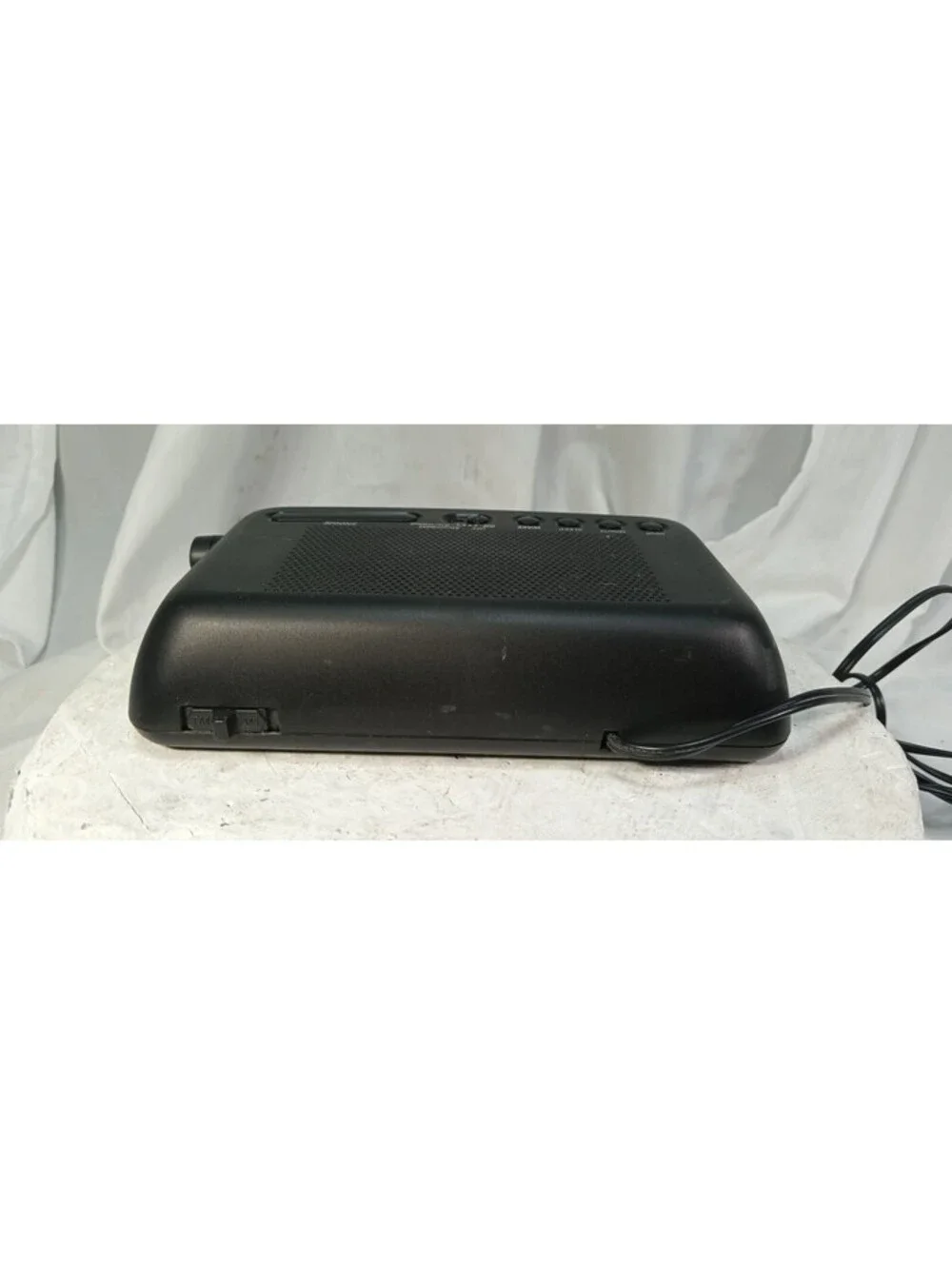 GE 7-4817B Digital AM/FM Alarm Clock Radio Black LED Display Tested Working